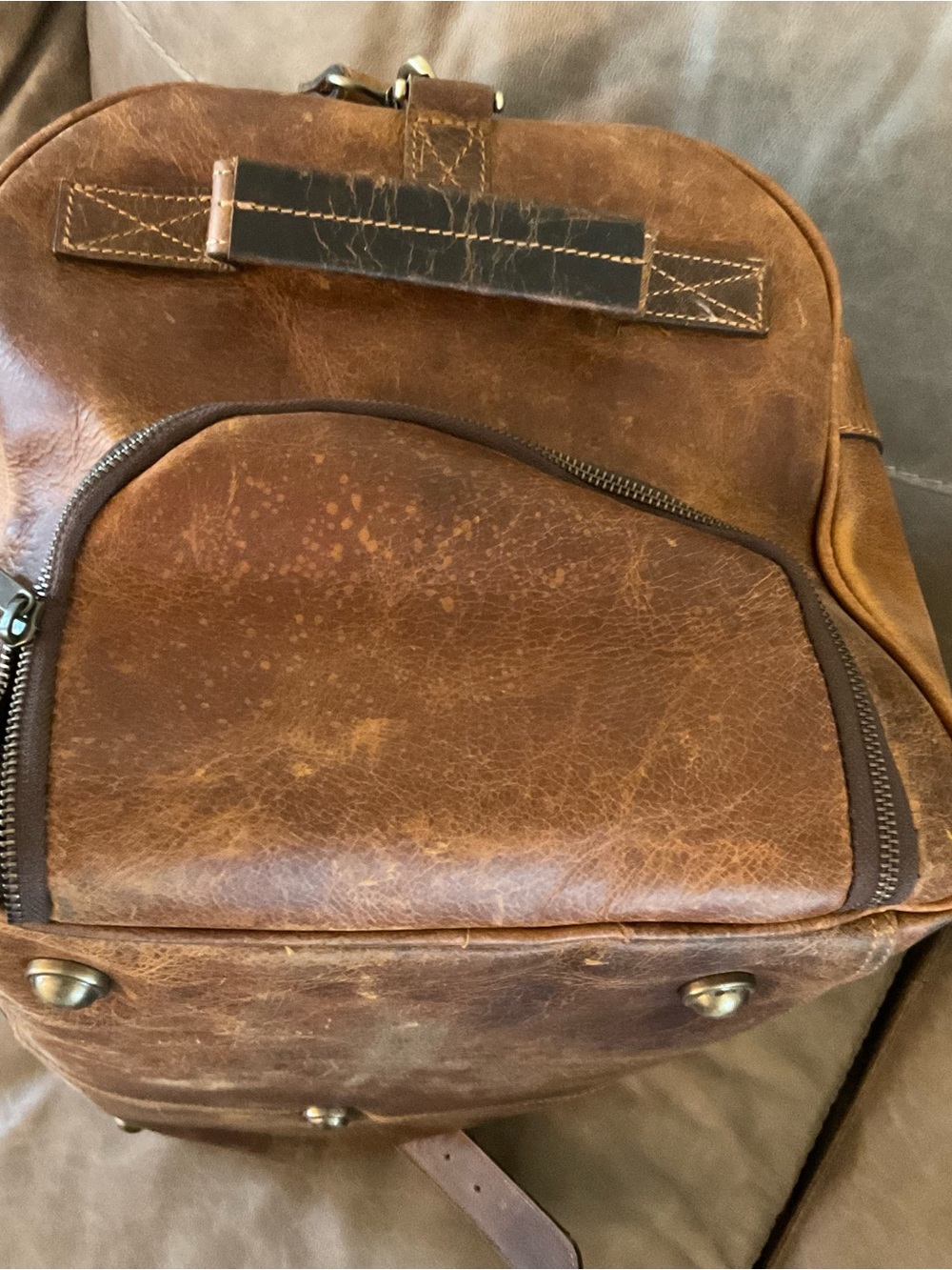Kodiak Leather Large Weekender Duffle Bag - Picture 4 of 13
